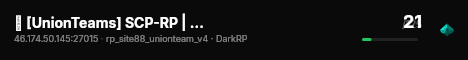 🧬 [UnionTeams] SCP-RP | МНОГО ВОЗМОЖНОСТЕЙ live status badge