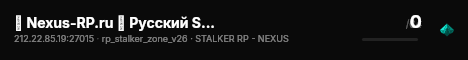☢ Nexus-RP.ru ┃ Русский STALKER RP ┃ W 13.06.26 live status badge