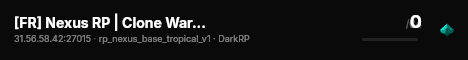 [FR] Nexus RP | Clone Wars RP | Serious RP live status badge