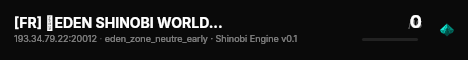 [FR] 🍃EDEN SHINOBI WORLD🍃 - Alpha v0.8 live status badge