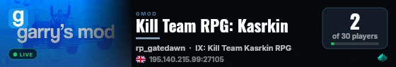 Kill Team RPG: Kasrkin live status badge