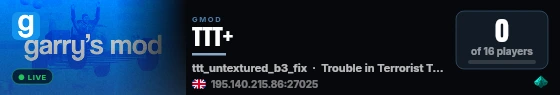 TTT+ live status badge
