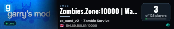 Zombies.Zone:10000 | Warden's Zombie Survival #2 live status badge