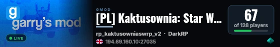 [PL] Kaktusownia: Star Wars - Roleplay live status badge