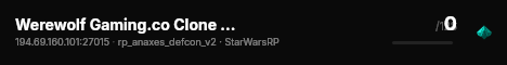 Werewolf Gaming.co Clone Wars RP | Daily Events | Jedi live status badge