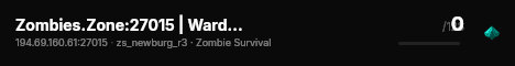 Zombies.Zone:27015 | Warden's Zombie Survival #1 live status badge