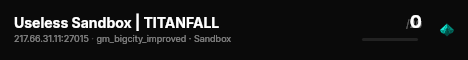 Useless Sandbox | TITANFALL live status badge