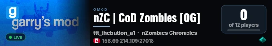 nZC | CoD Zombies [OG] - Wave 9 live status badge