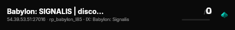 Babylon: SIGNALIS | discord.gg/signalisrp live status badge