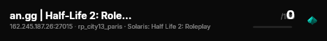 an.gg | Half-Life 2: Roleplay | v2.40 Release live status badge