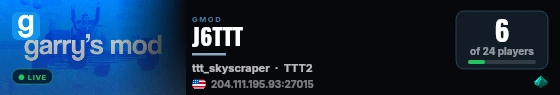 J6TTT live status badge