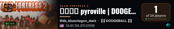 █│✲⋮ pyroville | DODGEBALL [pyro training] live status badge