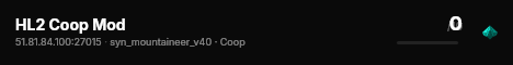 HL2 Coop Mod live status badge