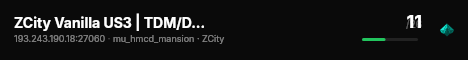 ZCity Vanilla US3 | TDM/Deathmatch Only | zmod.gg/zcity (VCity) live status badge