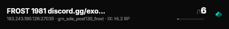 FROST 1981 discord.gg/exodious live status badge