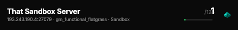 That Sandbox Server live status badge