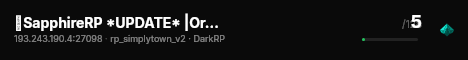 💎SapphireRP *UPDATE* |Orgs|Skills|Wire|Unbox|Drugs|FastDL|E2 live status badge