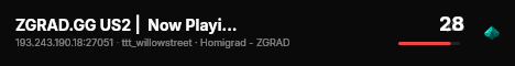 ZGRAD.GG US2 |  Now Playing: Homicide | discord.gg/npc live status badge