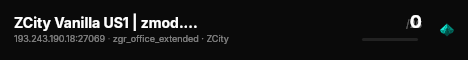 ZCity Vanilla US1 | zmod.gg/zcity (VCity) live status badge