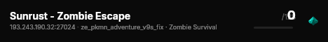 Sunrust - Zombie Escape live status badge