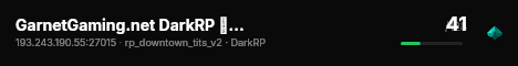 GarnetGaming.net DarkRP ▌ No Downloads | High FPS live status badge