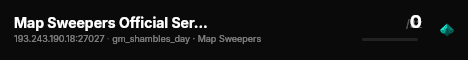 Map Sweepers Official Server | ZMOD.GG live status badge