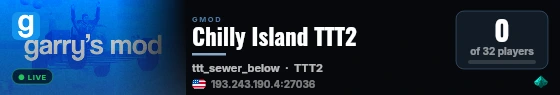 Chilly Island TTT2 live status badge