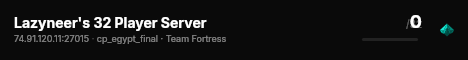 Lazyneer's 32 Player Server live status badge