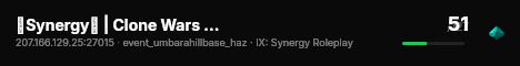 🔴Synergy🔴 | Clone Wars Main | CUSTOM Map & Addons | live status badge