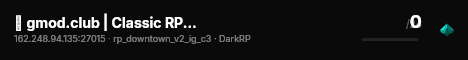 🔹 gmod.club | Classic RP [Wire][E2][PCMod][MapVote][FastDL] live status badge