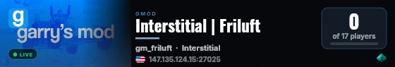 Interstitial | Friluft live status badge