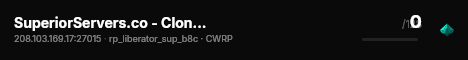 SuperiorServers.co - Clone Wars RP 2 - Event Server live status badge