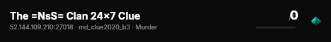 The =NsS= Clan 24x7 Clue live status badge