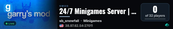 24/7 Minigames Server | MessyPlanets.com live status badge