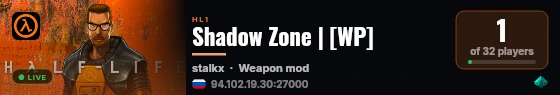 Shadow Zone | [WP] live status badge