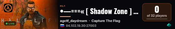 •—===« [ Shadow Zone ] »===—• | [CTF] live status badge