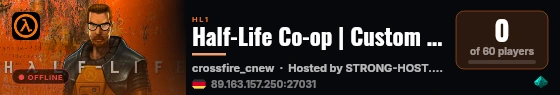 Half-Life Co-op | Custom maps live status badge