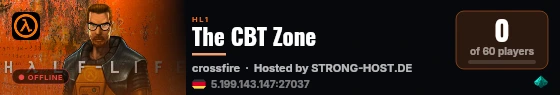The CBT Zone live status badge