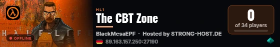 The CBT Zone live status badge