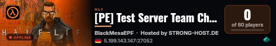 [PE] Test Server Team Chalones live status badge