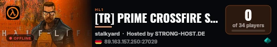 [TR] PRIME CROSSFIRE SERVER TURKEY live status badge