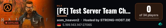 [PE] Test Server Team Chalones live status badge