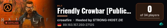 Friendly Crowbar [Public] | HL2 Episodes live status badge