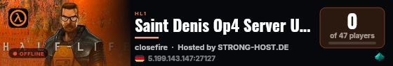 Saint Denis Op4 Server USA live status badge
