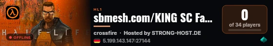 sbmesh.com/KING SC FastDL Guaranteed #1 live status badge