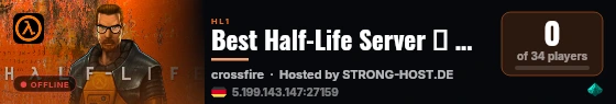 Best Half-Life Server ☆ ☆ ☆ live status badge