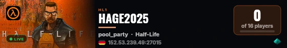 HAGE2025 live status badge