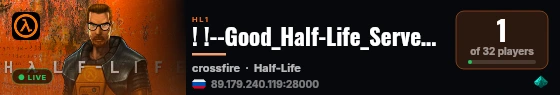 ! !--Good_Half-Life_Server--! ! live status badge