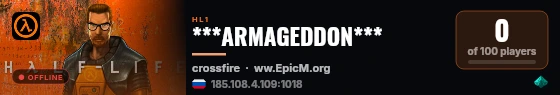 ***ARMAGEDDON*** live status badge