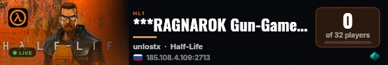 ***RAGNAROK Gun-Game*** live status badge